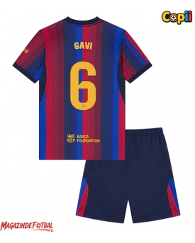 Barcelona Paez Gavi #6 Echipament de Fotbal Replică 2026-27 Copii Acasa (+ Șorturi)